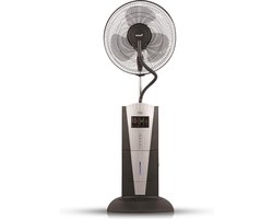 MaxxHome FT40 Mistventilator - Statiefventilator - ventilator met Mist - 3in1 - 80 Watt