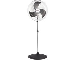 Ralight 45T-S - Statiefventilator - Staande zwenkventilator 45 cm - Chroom