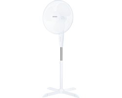 Royalty Line Staande Ventilator - 122 cm - Wit - 3 standen