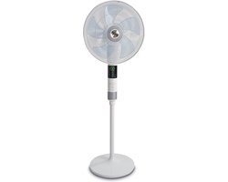 Solis Breeze 360° Statiefventilator 7582 - Ventilator Staand Met Afstandsbediening - Timerfunctie - 140 cm Hoog - Wit