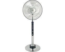 Solis Fan-Tastic 750 Statiefventilator - Ventilator Staand Met Afstandsbediening - 130 cm Hoog - Grijs/Zwart