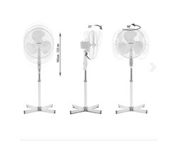 Staande ventilator wit