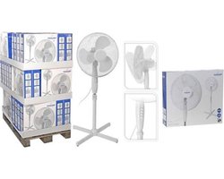 Ventilator staand | 1.25M - Zomer - Diameter 40cm - Statief - Kantel- en zwenkbare kop