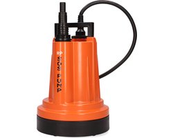 SOS PUMP Vlakzuigende Dompelpomp - Krachtige waterpomp voor diverse toepassingen - Kelder, platte dak, vijvers en meer - Meertraps Slangtule, Terugslagklep & Draadnippel - 290W - 5000 L/H - 2MM