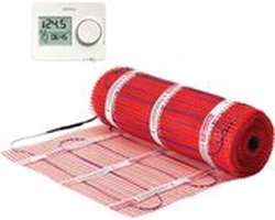 0.5m² StickyMat 200W/m² Elektrische vloerverwarming mat | WARMUP | + Gratis TEMPO Klokthermostaat