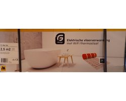 G design Elektrische vloerverwarming met WiFi thermostaat complete set voor 2.5m²