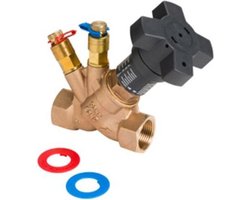 Komfort VTR stranginregelafsluiter 1 1/4" PN25 DN32 meetafsl. + vul/aftapkraan