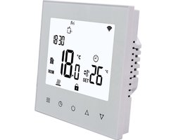 Quality Heating - Elektrische vloerverwarming thermostaat - 5 daags programmeerbaar - touch screen - PRF-78 wit - Universeel toepasbaar