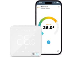 Refoss - Meross - Smart Wi-Fi Thermostaat voor Combi Boiler en vloerverwarming - Werkt met Apple HomeKit Siri, Alexa, Google Home - Geen Hub nodig - Wit - 240V