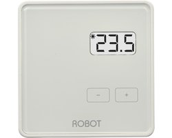 Robot vloerverwarming - Thermostaat - Easy FLEX HC  -  RF LCD  schem-  Wit - AAA batterij