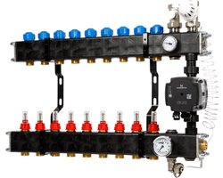 Slim verdeler kunststof, HT systeem - 9 groeps