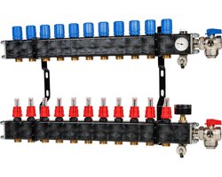 Slim verdeler kunststof, LT systeem - 11 groeps