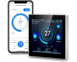 Smart Thermostaat - Slimme Thermostaat - Wifi Thermostaat - App Google en Alexa - Premium