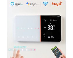 TechU™ Slimme Thermostaat Ease – Wit – Alleen voor CV-ketel – App & Wifi – Google Home & Alexa – Persoonlijk programma instelbaar