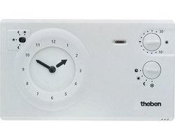 Theben 7220030 RAM 722 (RAMSES) - analoge klokthermostaat met dag- en weekprogramma, kamertemperatuurregelaar, kamerregelaar, thermostaat