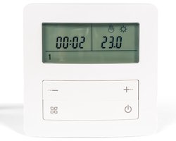 Thermostaat voor vloerverwarming TH26, 16A, vloer/ruimte sensor, programmeerbaar