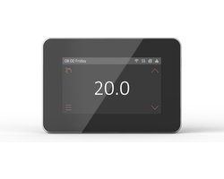 V1 pro touch wifi design elektrische vloerverwarming universele thermostaat Zwart