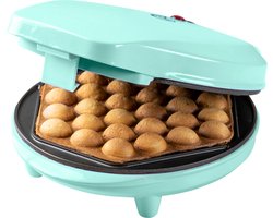 Bestron Bubbel Wafelijzer, wafelmaker voor bubbel wafels te vullen met ijs, chocola of fruit, met bakindicatielampje & antiaanbaklaag, 700 Watt, kleur: mint