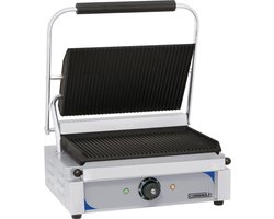 Casselin® Professionele Contactgrill met Groeven - Horeca Kwaliteit - 41 x 37 x 20 cm