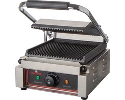 Contactgrill Solo-Compact (Gegroefd/Gegroefd) - CaterChef 688400