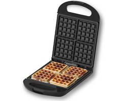 COOK-IT Wafelijzer - Waffle Maker - Vier Per Keer - Anti Aanbaklaag - 1200W