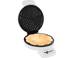 FRITEL A202 Hartjeswafelijzer - Wafelbakker / Wafelpers - Wit - Diameter 20 cm - Vaste bakplaten