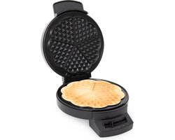 FRITEL HW1225 Hartjeswafelijzer - Wafelmachine / Wafelvormer - 1200 W - 5 hartjeswafels - Zwart - PFAS vrij