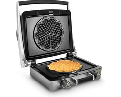 FRITEL WaffleTastic hartjeswafelijzer® CW 3668 - Wafelmaker - Hartjeswafels - Uitneembare bakplaten - Flip-over systeem - 1600 Watt - Incl. timer