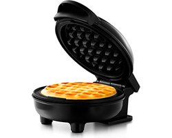 Kicinn Mini Wafelijzer - Wafelijzer - Wafelmaker - Waffle Maker - Zwart