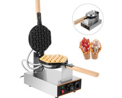 Kookpro - Professioneel Bubbel Wafel / Bubble Waffle Maker Wafelijzer - bubbel wafelijzer bubbelwafel ijzer bubbelwafel maker - Bubbelwafelijzer