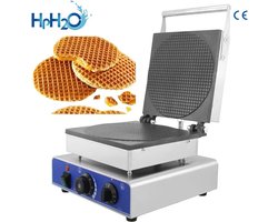 MYgroot - Commerciële - Elektrische Nederlandse Stroopwafel Maker - Wafel Machine - Wafel Kegel Maker - Siroop - ijzeren Plaat - Wafelijzer - Snack Cake Oven