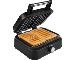 Princess 132398 Wafelijzer - 2 Belgische wafels - 4x7 - Belgisch Wafelijzer Deluxe - Wafelijzer - Regelbare thermostaat -1500 Watt - 26 x 22 cm