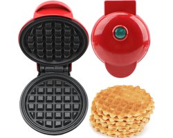 Retro Mini-Wafelijzer - Creëer Smakelijke Klassieke Wafels voor Feestelijke Gelegenheden!