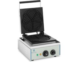 Royal Catering Wafelijzer - 1500 Watt - Hartvormig