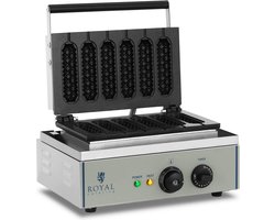 Royal Catering Wafelijzer - 1.550 watt - stick - maïshond