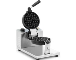 Royal Catering Wafelijzer - rond - 4 kleine wafels - 1200 W - Royal Catering