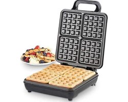 Royal Swiss - Wafelijzer -  Waffle maker (4 waffles)  -  4 persoons  - 1200w