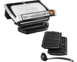 Tefal OptiGrill GC716D12 - Contactgrill - Inclusief wafelplaten