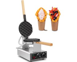 Vevor - Ei Bubble Elektrische Wafelijzer - Anti-aanbak Wafel Making Machine - Huishoudapparatuur - Gaufriers Bakken - Snack Gaufres - Wafel Irons