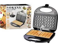 wafelijzer mini-wafel, cool touch-handvat, compact