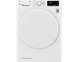 LG RH80V3AV0N wasdroger Vrijstaand Voorbelading 8 kg A++ Wit