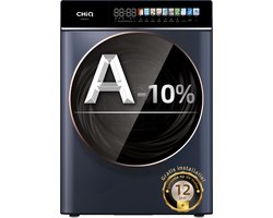 CHiQ CW106581AX - Wasmachine - 10 KG - Full service - Space Pro - Energielabel A-10% - 13.5 Inch Led-touchscreen - 12 programma's - AI Smart - Stoomwassen & Quick Wash - 12 jaar garantie op motor