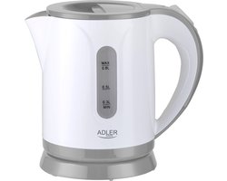 Adler AD 1371 - Waterkoker - kunststof - camping - klein formaat - 0.8 liter - grijs