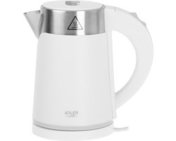 Adler AD 1372 - Witte elektrische waterkoker - klein formaat - 0.6 liter