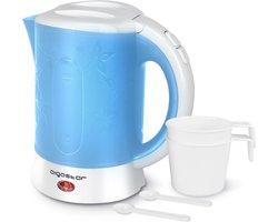 Aigostar Walking Drip 30JQK – Camping Waterkoker - Reis Waterkoker, Travel, BPA vrij - Blauw/Wit