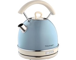 Ariete 2877/05 | Vintage waterkoker | 2000W | 1,7L inhoud | draadloos | Blauw