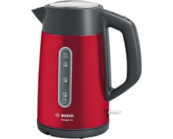 Bosch TWK4P434 DesignLine - Waterkoker - Rood / Zwart