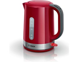 Bosch TWK6A514 waterkoker 1,7 l 2200 W Grijs, Rood