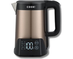 Digitale Waterkoker met Temperatuurregeling 45°C tot 100°C - RvS - Warmhoudfunctie - Kettle - COOK-IT Luxury