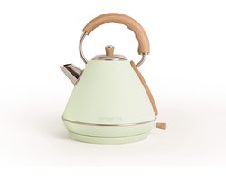 CREATE Waterkoker Retro - 2200 Watt - 1,7 Liter - RVS - BPA vrij - Elektrisch - Pastelgroen - Kettle Retro L